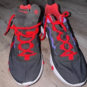 Nike Sneakers in Black, Red, and Purple